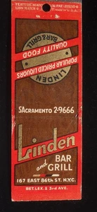 1940s Linden Bar and Grill Hot Sandwiches Gravy Relish 15¢ East 86th St. NYC NY - Picture 1 of 2