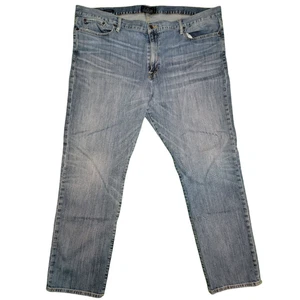 Lucky Brand Men’s Jeans Sz 42x30 Blue 363 Vintage Straight Fit Distressed Denim - Picture 1 of 7