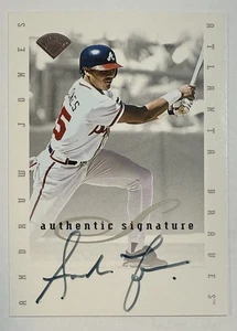 Andruw Jones 1996 Leaf Signature Series Rookie Auto Braves Rc - Picture 1 of 2
