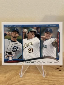 2014 Topps - League Leaders Bartolo Colon, Hisashi Iwakuma, Anibal Sanchez #117 - Picture 1 of 2