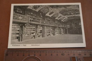 tolle alte Karte Waldsassen i. Obpf. - Bibliotheksaal  20-40er Jahre ? - Picture 1 of 2