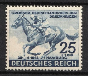 1942 25+100pf Tercer Reich Alemania Mi.814 CV $25 MNH - Imagen 1 de 1