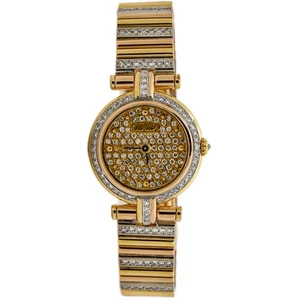 Cartier Vendome 66029 18k Factory Diamond Tricolor Round Lady 21mm - Picture 1 of 6