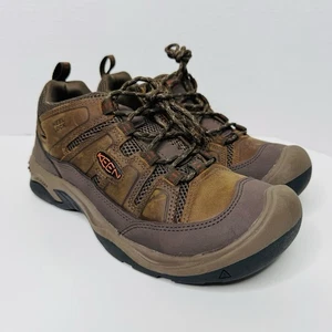 Keen Circadia Vented Wanderschuhe Herren 8 Braun Leder Schnürschuhe Low Top EU40,5 10 - Bild 1 von 12