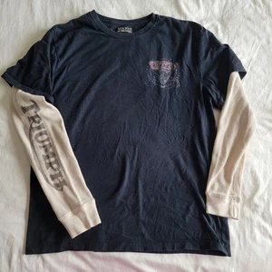 Lucky Brand Triumph Motorcycles Shirt Thermal Long Sleeve Men's Size XL - Picture 1 of 7