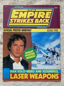 STAR WARS OFFICIAL POSTER MAGAZINE #5 1981 VG Edgewear, no rips, pinholes etc. - Picture 1 of 1