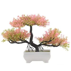 Plantas Artificiales Bonsai Pequeño Árbol Maceta Planta Falsa Flores Maceta Imitación6984 - Imagen 1 de 8