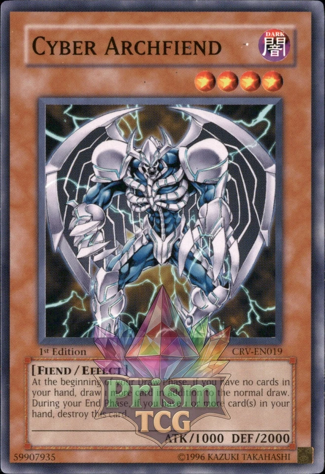 1st Ed Cyber Archfiend CRV-EN019 Yugioh - Image 1 of 1