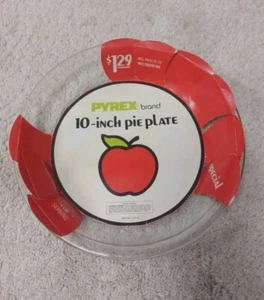 Vintage NEW PYREX Pie Plate 10 Inch 210 Deep Dish Kitchen Baking Dish - Picture 1 of 6