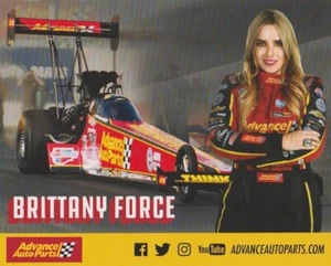 2019 Brittany Force Advance Auto Parts Top Fuel NHRA Hero Card - Picture 1 of 2