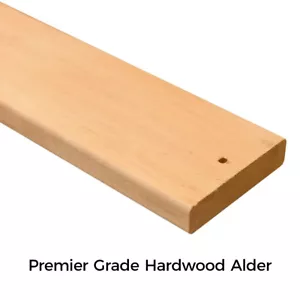 Replacement Hardwood Premier Grade Alder Flat Heavy Duty Bed Slats Individual - Picture 1 of 4