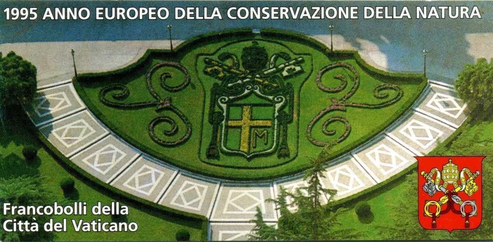Folleto Vaticano 1995 Año Europeo de Almacenamiento de la Naturaleza MNH Foto 1 de 1