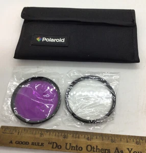 Polaroid - Vintage Auxiliary Lens Soft Case Lightweight With Two Lenses - Picture 1 of 4