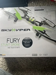 Sky Viper Fury Stunt Drone,. Auto Pilot, Black/Green - *New* - Picture 1 of 7