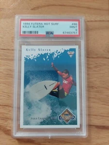 KELLY SLATER 1994 Futera Hot Surf Surfing Card #86 PSA 9- POP 1 - NONE HIGHER! - Picture 1 of 2
