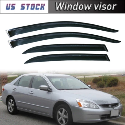 Window Visors Rain Deflector For Honda Accord Sedan 2003 2004 2005 2006 2007 - Изображение 1 из 4