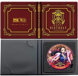ONE PIECE Birthday Premium Can Badge [2.6 Robin] OFFICIAL MUGIWARA STORE LIMITED - Picture 1 of 1