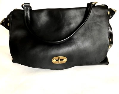 Damentasche Echt Leder Hand Umhängetasche Aktentasche Damen Postbote - Bild 1 von 4