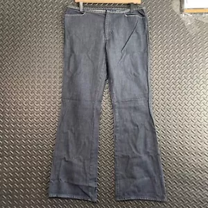 Vintage GAP Wide Leg Flare Dark Blue Western Style Denim Jeans Women's Size 10 - Picture 1 of 8