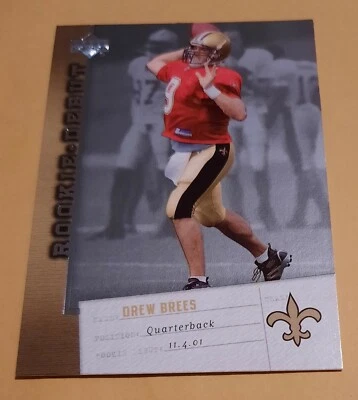 DREW BREES 2006 Upper Deck ROOKIE DEBUT #60 - 1st Yr Year Saints - MINT  - Image 1 of 4