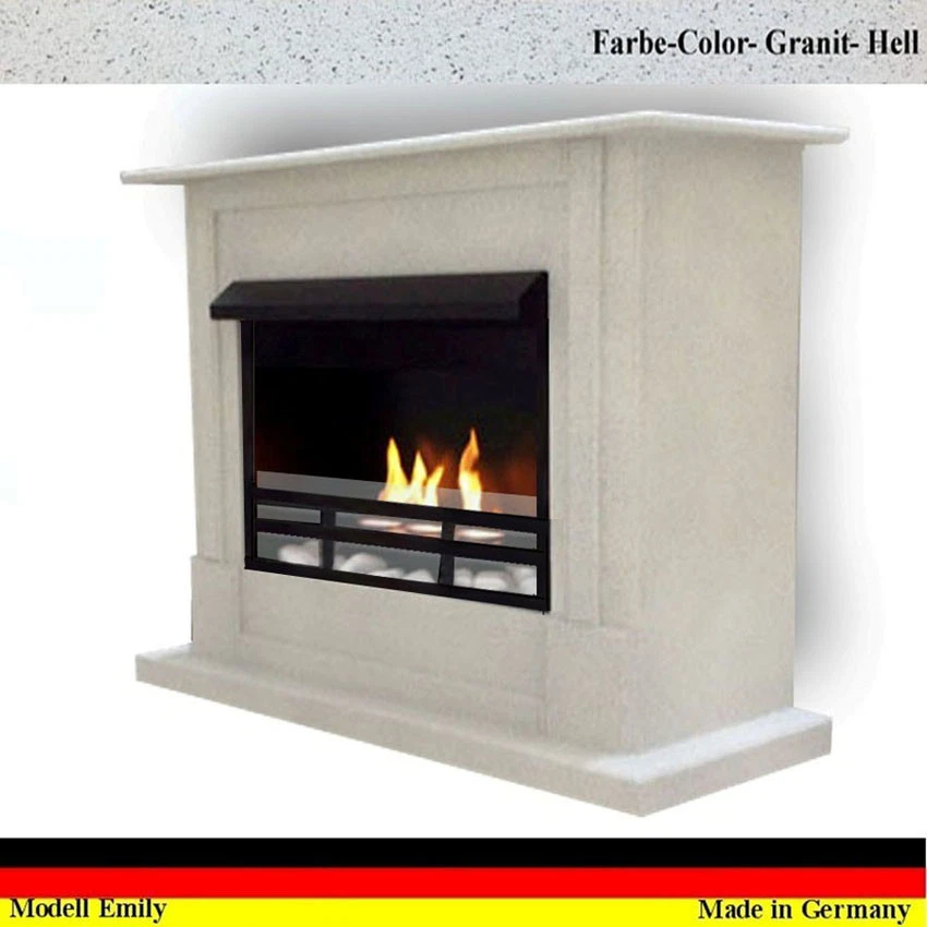 Etanolo Firegel Caminetti Fireplace Chimenea Emily Premium Royal Granito Grigio - Immagine 1 di 1
