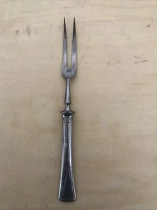 Antiguo tenedor D. Peres Solingen Alemania mango ornamentado para servir cena - Imagen 1 de 7