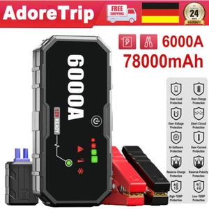 6000A KFZ Starthilfe Powerbank Jump Starter Ladegerät  Booster Starthilfegerät - Bild 1 von 12