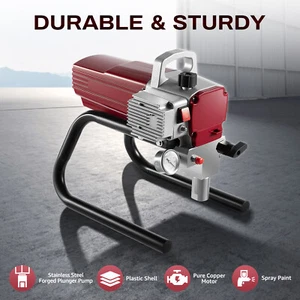 1800W Airless Sprayer Wall Paint Spray Gun High Pressure Spraying Machine 220V - Picture 1 of 19