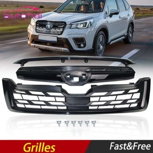 Parachoques delantero apto para Subaru Forester 2014-2018 parrilla central parrilla de sujeción cromada - Imagen 1 de 11