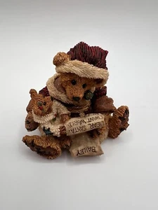 Boyds Bears & Friends Collezione Resina Kringle & Bailey con Lista #2235 Ritirato - Foto 1 di 8