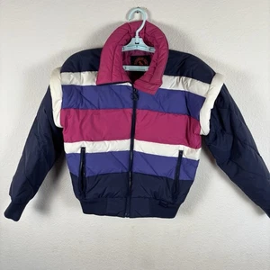 VTG Mountain Goat White Stag Womens S Small Zip Coat Jacket Puffer Excellent - Picture 1 of 7