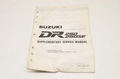 Оригинальный производитель Suzuki 99501-42160-03E дополнительное руководство по обслуживанию DR250/SE. DR250/DR250SE - Изображение 1 из 4