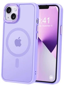 Strong Magnetic for iPhone 13 Case & iPhone 13/iPhone 14 6.1" Lilac Purple - Picture 1 of 7