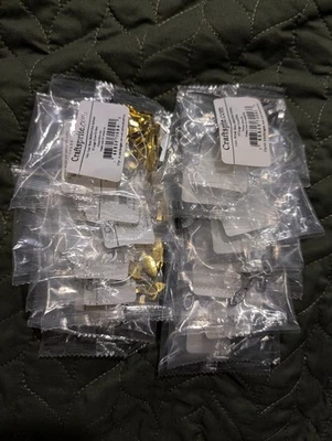 200 piezas Craftsprite Pegamento en Joyería Fianzas Oro y Plata 4 Piedras de Cristal Colgante  Foto 1 de 4