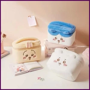 Bolsa de cosméticos de felpa Chiikawa de gran capacidad producto cosmético para el cuidado de la piel viaje - Imagen 1 de 27