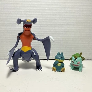 Pokémon Garchomp, bulbasaur And Munchlax Battle Feature Figure WTC /jazwares - Picture 1 of 15