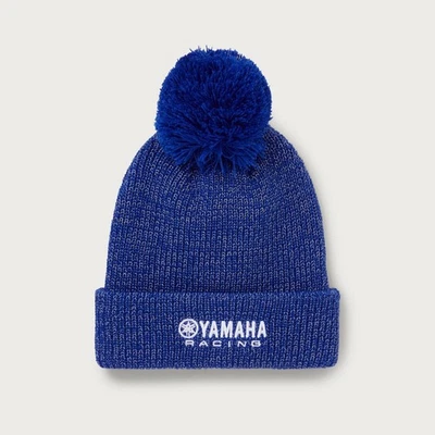 Genuine Yamaha Paddock Blue Adults Bobble Hat - QMB-26FH3-E0 - Image 1 of 2