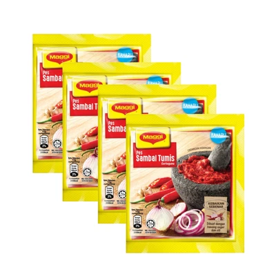 MAGGI® Sambal Tumis 60g x4 - Easy Pecah Minyak | Auténtico chile malasio Foto 1 de 4