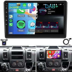 DAB+ Für Fiat Ducato 2007-2023 Carplay Android 15 Autoradio GPS Navi WIFI 2+32GB - Bild 1 von 22