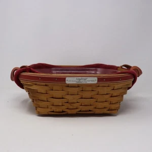 Longaberger Christmas Collection Silber Glocken Korb mit Einsatz, Schutz - Bild 1 von 3