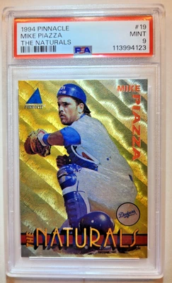 Pinnacle 1994 - The Naturals Mike Piazza #19 PSA 9 como nuevo Dodgers Mets Salón de la fama Foto 1 de 2