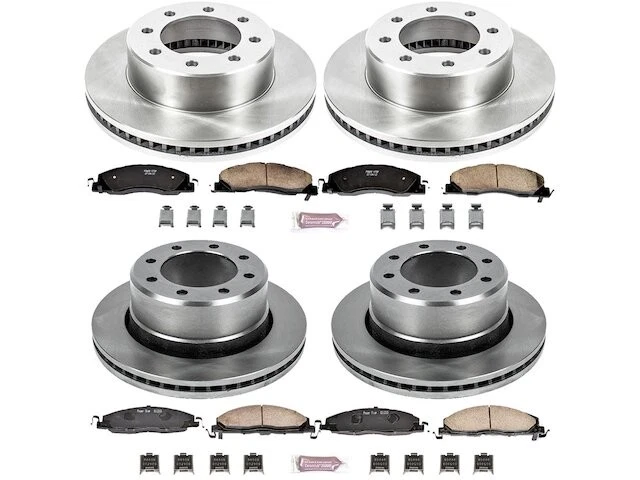 Kit de pastillas de freno y rotor delanteras y traseras para Ram 2500 2012 2013 2011-2018 QG784QX Foto 1 de 1