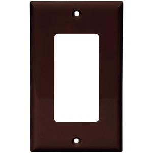 (5 pz) NUOVO Decorator 1 velocità copertura piastra da parete marrone stile decora outlet Lexan - Foto 1 di 1