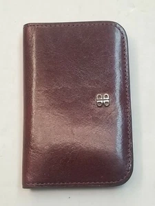 Neu mit Etikett Bosca altes flaches Kreditkartenetui aus Leder Visitenkarten 441 - Bild 1 von 10
