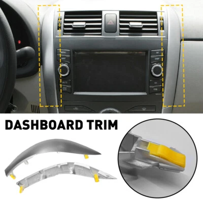 2 Central Dashboard Trim Strip For Toyota Corolla Altis 2009 2010 2011 2012 2013 - Image 1 of 4