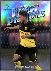 2019-20 Topps Finest Phenoms Jadon Sancho BVB Dortmund - Picture 1 of 2