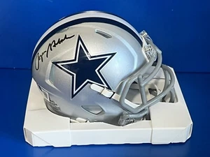 Roger Staubach Dallas Cowboys Signed Riddell Speed Mini Helmet BAS Witnessed - Picture 1 of 3