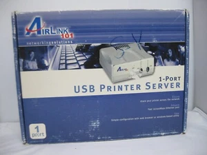 Airlink101 Networking 1-Port USB Printer Server APSUSB1 NEW Open Box - Picture 1 of 7