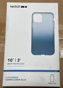 Genuine Tech21 Cornflower Blue Pureombre Case Cover For iPhone 11 Pro T21-7536 - Picture 1 of 2