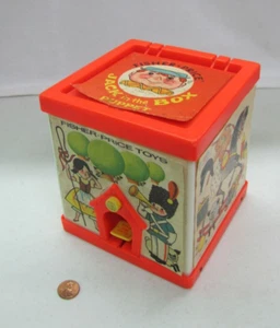 1970 Vintage Fisher Price Toys JACK IN THE BOX Squeaking Puppet Works! - Picture 1 of 7